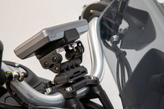 SW-MOTECH GPS mount for handlebar Black. Moto Guzzi V85 TT (19-). | GPS.17.646.10100/B