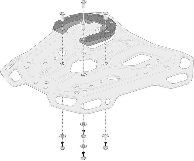 SW-Motech PRO tank ring for ADVENTURE-RACK. For PRO tank bags. Black | GPT.00.152.36100/B
