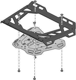 SW Motech STREET-RACK. Black. Voge 500R (19-). | GPT.02.066.16000/B
