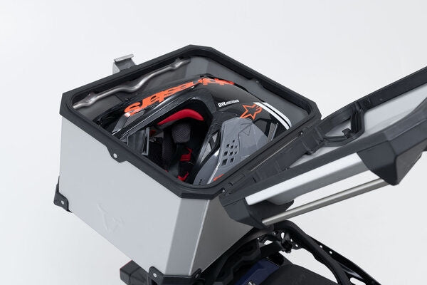 SW Motech TRAX ADV top case system. Silver. Kawasaki Z650RS (21-)/ 50th Anniv. (22-). | GPT.08.993.70001/S