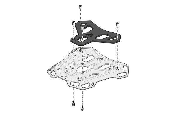 SW MOTECH ADVENTURE-RACK. Black. CFMoto 450MT (23-). | GPT.10.625.19000/B