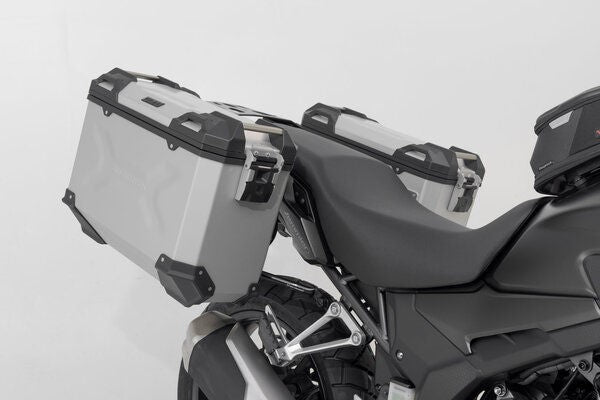 SW-MOTECH TRAX ADV aluminium case system Silver. 37/37 l. CB500X, CB500F / CBR500R (-15). | KFT.01.400.70001/S