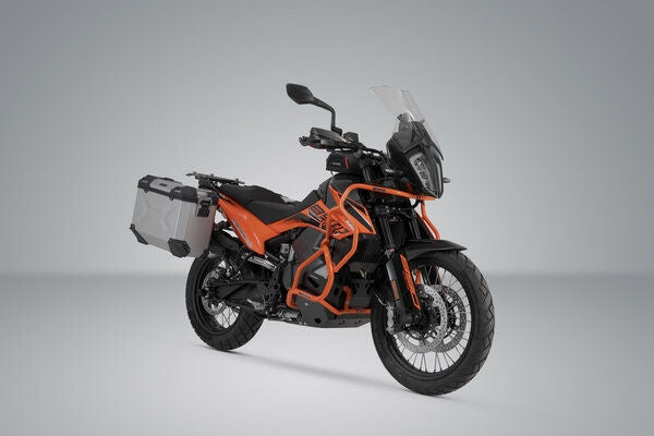 SW Motech TRAX ADV aluminium case system. Silver. 45/37 l. 790 Adv/R, 890 Adv/R, 890 SM T. | KFT.04.521.70001/S