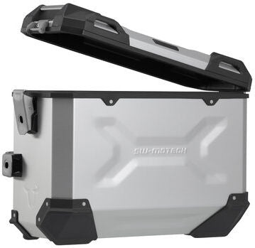 SW Motech TRAX ADV aluminium case system. Silver. 45/37 l. 790 Adv/R, 890 Adv/R, 890 SM T. | KFT.04.521.70001/S