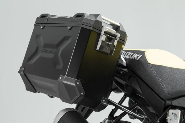 SW-Motech TRAX ADV aluminum case system. Silver. 37/37 l. Suzuki V stream 1000 (14). | KFT.05.440.70001/S