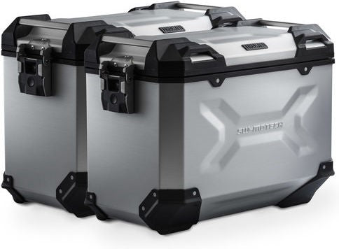SW-Motech TRAX ADV aluminum case system. Silver. 45/45 l. Suzuki V stream 1000 (14). | KFT.05.440.70101/S