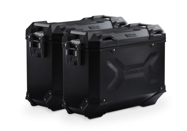 SW MOTECH TRAX ADV aluminium case system. Black. 37/37 l. Suzuki GSX-S1000GX (23-). | KFT.05.601.70000/B