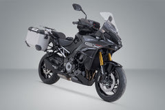 SW MOTECH TRAX ADV aluminium case system. Silver. 37/37 l. Suzuki GSX-S1000GX (23-). | KFT.05.601.70000/S