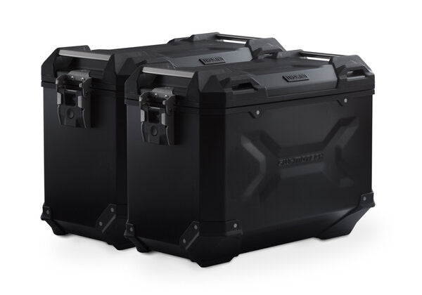 SW MOTECH TRAX ADV aluminium case system. Black. 45/45 l. Suzuki GSX-S1000GX (23-). | KFT.05.601.70100/B