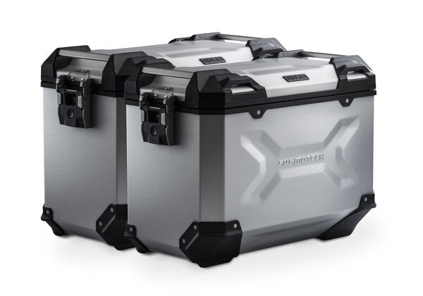 SW MOTECH TRAX ADV aluminium case system. Silver. 45/45 l. Suzuki GSX-S1000GX (23-). | KFT.05.601.70100/S