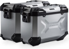 SW-Motech TRAX ADV aluminum case system. Silver. 45/37 l. Suzuki V stream 1050 (19-). | KFT.05.936.70000/S