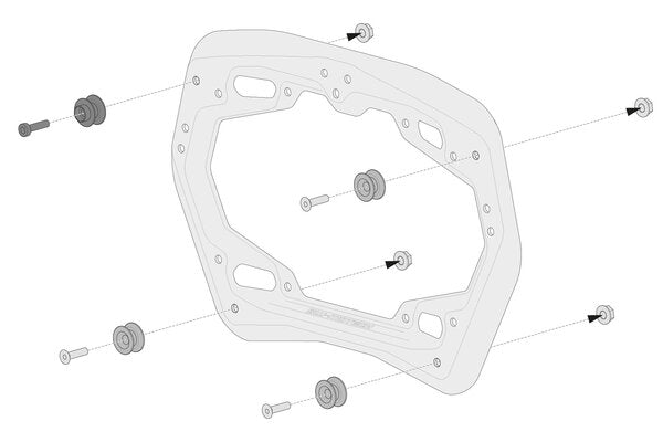 SW MOTECH AERO ABS side case system . 2x25 l. BMW F 900 GS (23-). | KFT.07.602.60100/B