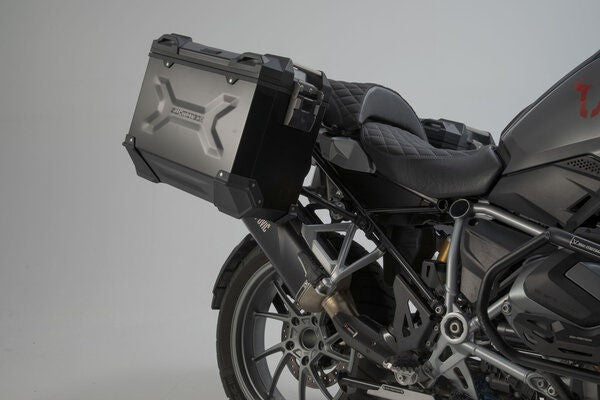 SW MOTECH TRAX ADV aluminum case system + Akrapovic | KFT.07.664.72000/B