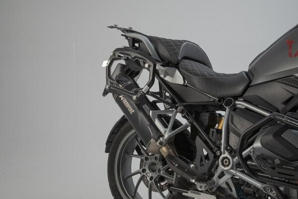 SW MOTECH TRAX ADV aluminum case system + Akrapovic | KFT.07.664.72000/B