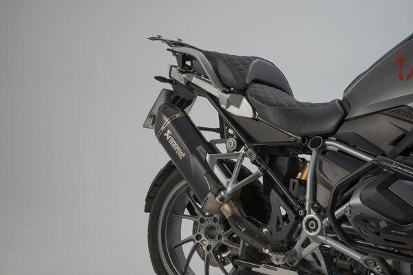 SW MOTECH TRAX ADV aluminum case system + Akrapovic | KFT.07.664.72000/S