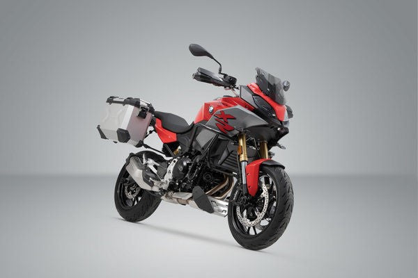 SW-Motech TRAX ADV aluminum case system. Silver. 37/37 l. BMW F 900 R / XR (19-). | KFT.07.949.70000/S