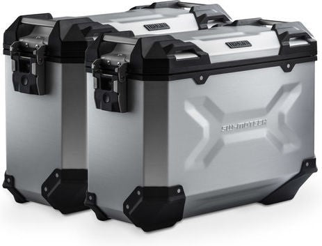 SW-Motech TRAX ADV aluminum case system. Silver. 37/37 l. BMW F 900 R / XR (19-). | KFT.07.949.70000/S