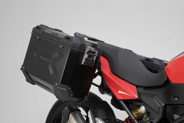 SW-Motech TRAX ADV aluminum case system. Black. 45/45 l. BMW F 900 R / XR (19-). | KFT.07.949.70100/B