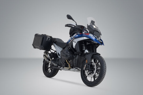 SW MOTECH TRAX ADV aluminium case system. Black. 37/37 l. BMW R 1300 GS (23-). | KFT.07.975.70001/B