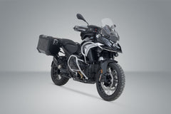 SW MOTECH TRAX ADV aluminium case system + Akrapovic. Black. 45/45 l. BMW R 1300 GS (23-). | KFT.07.975.72001/B