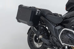 SW MOTECH TRAX ADV aluminium case system + Akrapovic. Black. 45/45 l. BMW R 1300 GS (23-). | KFT.07.975.72001/B