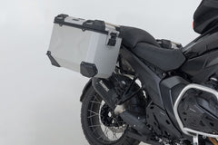 SW MOTECH TRAX ADV aluminium case system + Akrapovic. Silver. 45/45 l. BMW R 1300 GS (23-). | KFT.07.975.72001/S