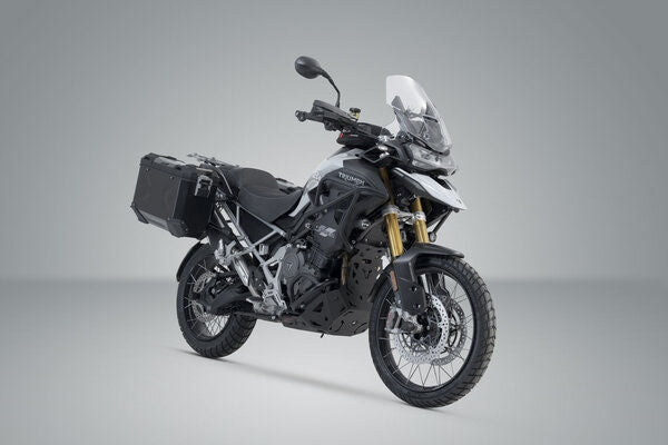 SW Motech TRAX ADV aluminium case system. Black. 45/37L. Tiger 1200 Rally Pro/GT/GT Pro. | KFT.11.905.70002/B