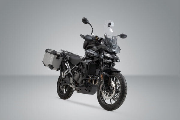 SW Motech TRAX ADV aluminium case system. Silver. 45/37L. Triumph Tiger 900/GT/Rally/Pro. | KFT.11.953.70002/S