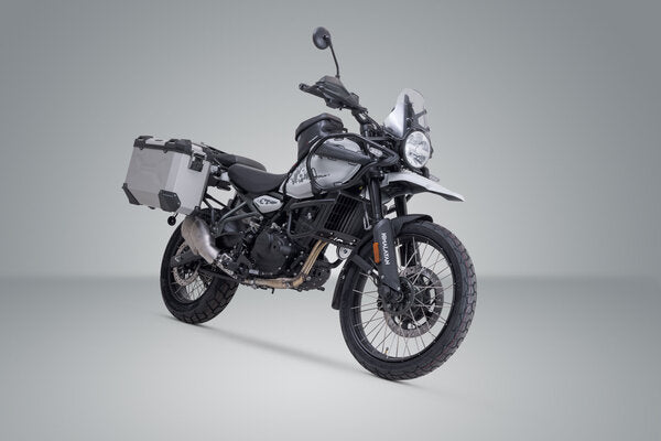 SW MOTECH TRAX ADV aluminium case system. Silver. 37/37L. Royal Enfield Himalayan 450 (23-). | KFT.41.620.70000/S