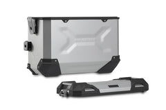 SW MOTECH TRAX ADV aluminium case system. Silver. 37/37L. Royal Enfield Himalayan 450 (23-). | KFT.41.620.70000/S