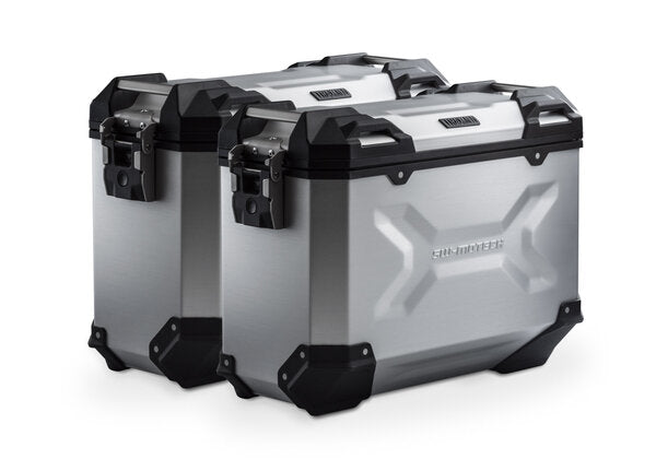 SW MOTECH TRAX ADV aluminium case system. Silver. 37/37L. Royal Enfield Himalayan 450 (23-). | KFT.41.620.70000/S