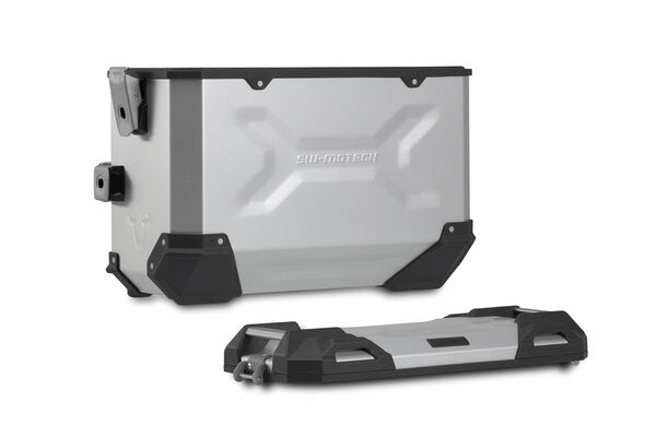 SW MOTECH TRAX ADV aluminium case system. Silver. 45/45L. Royal Enfield Himalayan 450 (23-). | KFT.41.620.70100/S
