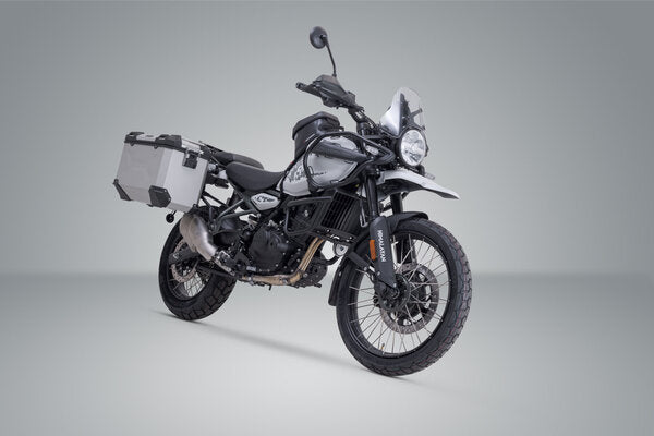 SW MOTECH TRAX ADV aluminium case system. Silver. 45/45L. Royal Enfield Himalayan 450 (23-). | KFT.41.620.70100/S