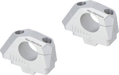 SW-Motech Bar back variable for Ø32 handlebars. H=32mm. Back 5/10/15/20/25/30 mm. Silver | LEH.00.039.32000/S