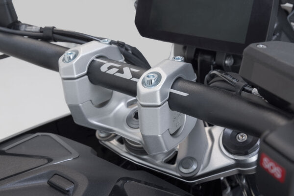 SW MOTECH Bar riser. H=30mm. Silver. BMW R 1300 GS (23-)/Adv (24-). | LEH.07.039.13000/S
