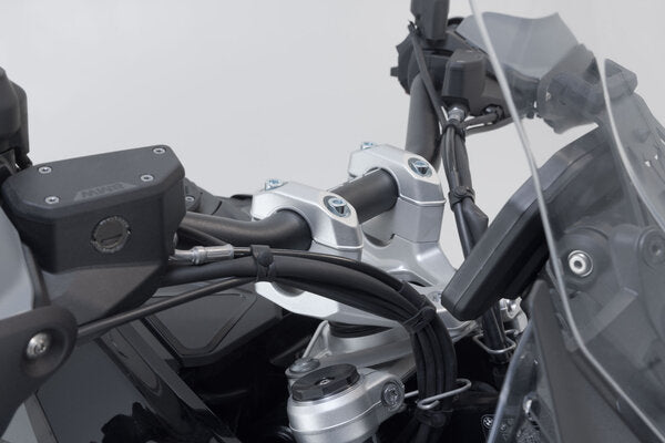 SW MOTECH Bar riser. H=30mm. Silver. BMW R 1300 GS (23-)/Adv (24-). | LEH.07.039.13000/S