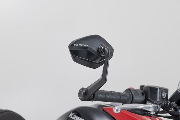 SW MOTECH Bar end mirrors. Kawasaki Z650 (16-), Z7 Hybrid (23-). | MIR.08.866.10000