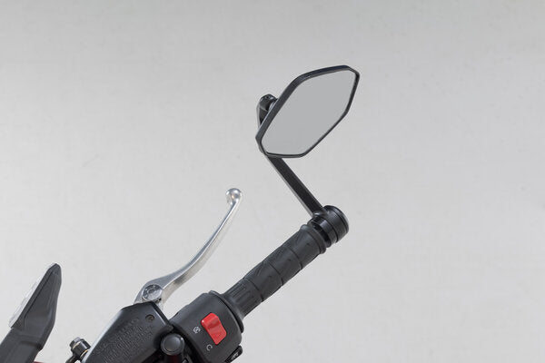 SW MOTECH Bar end mirrors. Kawasaki Z650 (16-), Z7 Hybrid (23-). | MIR.08.866.10000