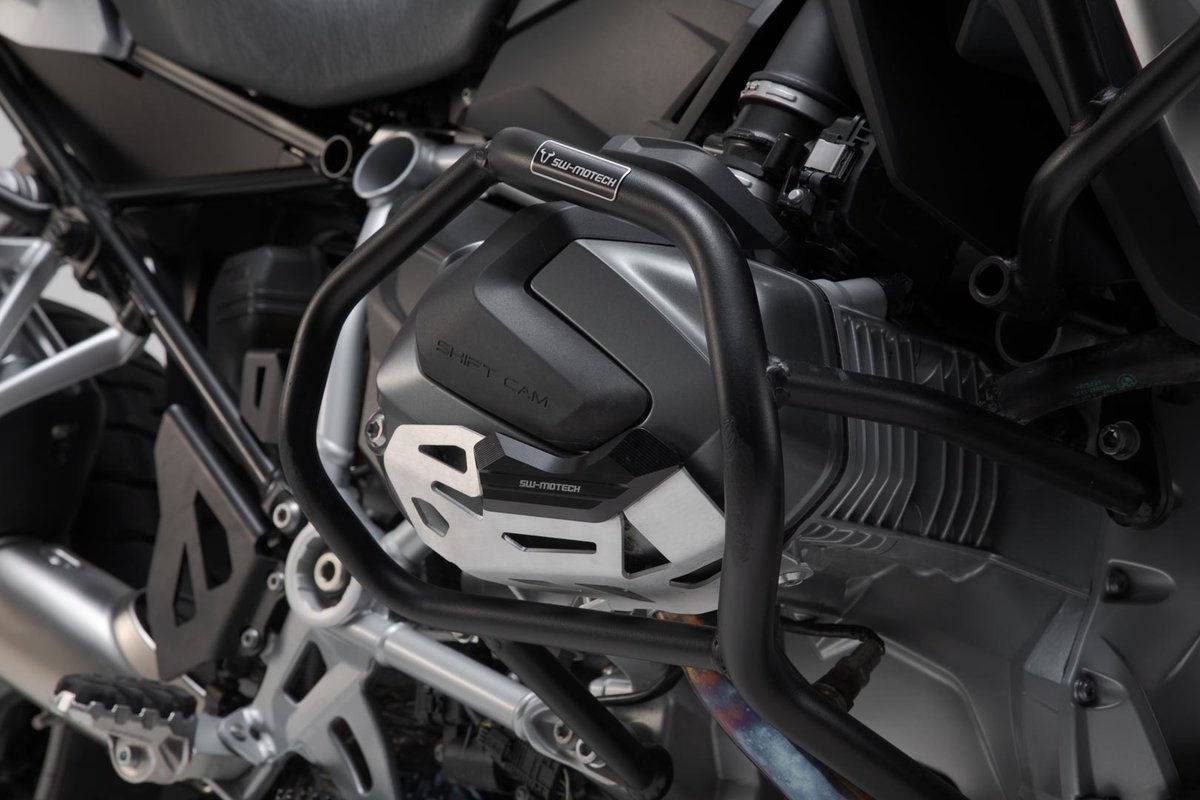 SW-MOTECH Cylinder guard Black/Silver. BMW R 1250 GS/Adv, R 1250 RS/ RT. | MSS.07.904.10201