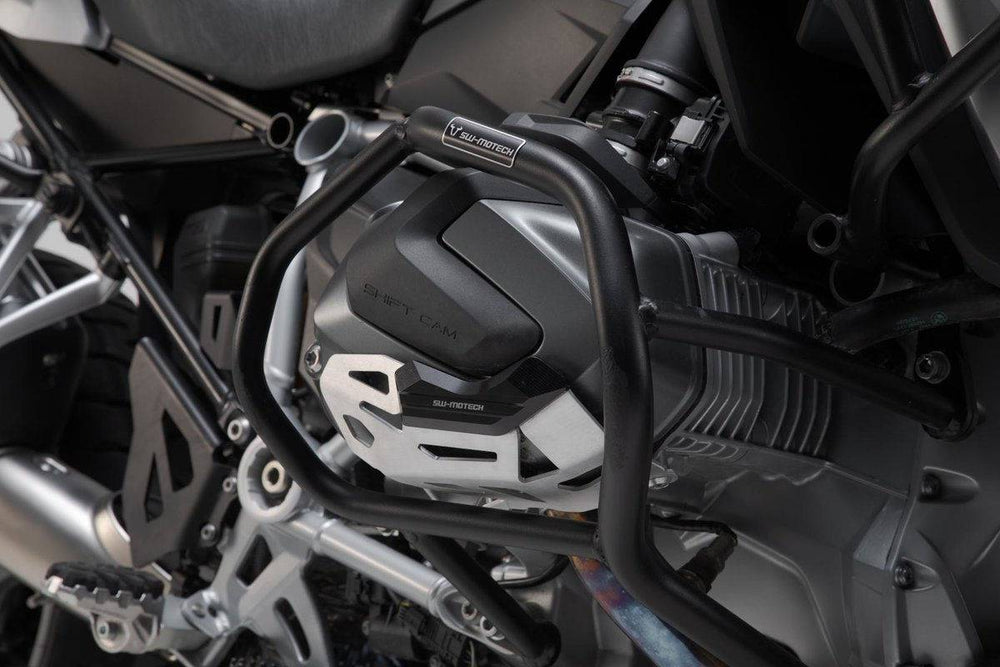 SW-MOTECH Cylinder guard Black/Silver. BMW R 1250 GS/Adv, R 1250 RS/ RT. | MSS.07.904.10201