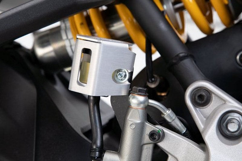 SW-MOTECH Brake reservoir guard Silver. BMW GS/GT, Ducati, KTM 790 models. | SCT.07.174.10102/S