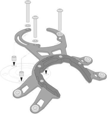 SW-Motech PRO Tankring. Black. Yamaha XJR 1300 (15). | TRT.00.787.21400/B