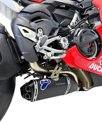 GRUPPO SLIP-ON INOX PANIGALE/STREETFIGHTER V4 MY 25 + UP MAP EU5, SLIP ON + Collectors, STAINLESS STEEL, BLACK TITANIUM