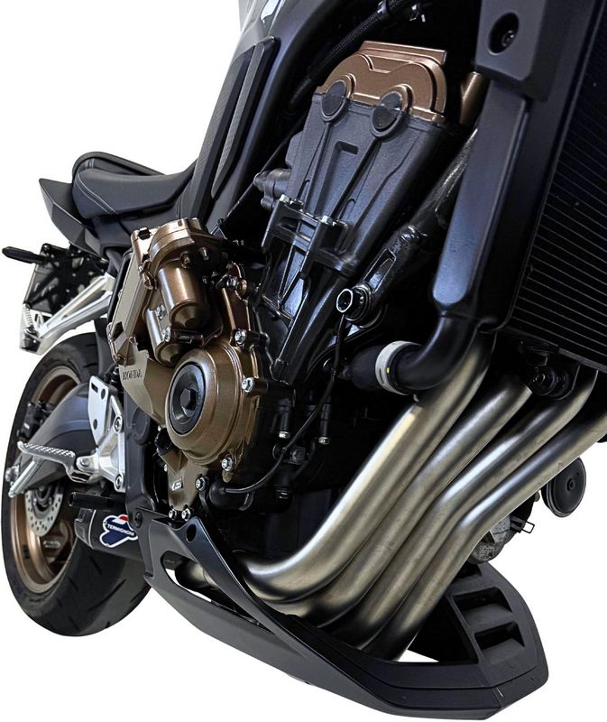 SLIP ON GP2R + LINK, RACING EXHAUST, STAINELSS STEEL, TITANIUM - BLACK