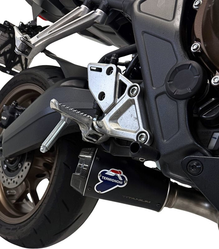 SLIP ON GP2R + LINK, RACING EXHAUST, STAINELSS STEEL, TITANIUM - BLACK