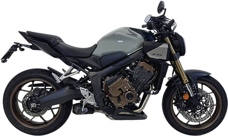 SLIP ON GP2R + LINK, RACING EXHAUST, STAINELSS STEEL, TITANIUM - BLACK