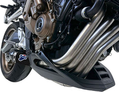 SLIP ON CONICAL BLACK + LINK, RACING EXHAUST, STAINELSS STEEL, TITANIUM - BLACK