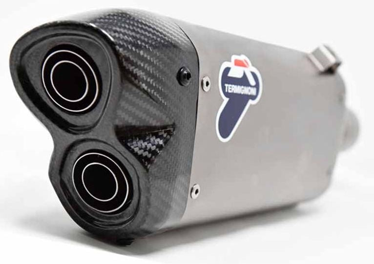 Termignoni SILENCER DOUBLE BUFFLES, STAINLESS STEEL, TITANIUM | HU1109440ITC