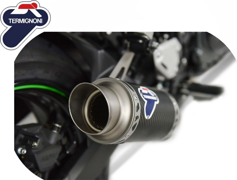 TERMIGNONI GP CLASSIC SLIP ON STAINLESS STEEL, sleeve: CARBON | K085094SO05