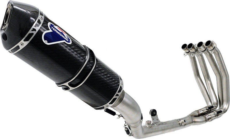 COMPLETE SYSTEM + SLIP ON SR0109440ICC, COMPLETE RACING SYSTEM, STAINLESS STEEL, CARBON